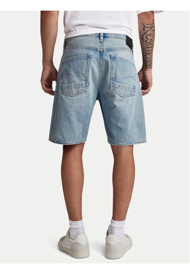 G-Star RAW - G-Star Raw Szorty jeansowe Dakota D24411-D436-G671 Niebieski Regular Fit. Kolor: niebieski. Materiał: bawełna