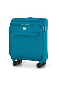 Wittchen - Mała walizka miękka jednokolorowa turkusowa. Kolor: turkusowy. Materiał: poliester #2