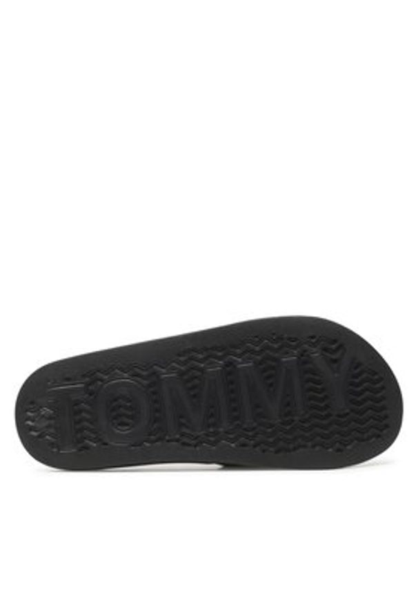 Tommy Jeans Klapki Flag Pool Sld Ess EN0EN02115 Czarny. Kolor: czarny