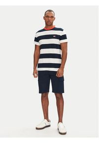 Tommy Jeans T-Shirt DM0DM20766 Granatowy Regular Fit. Kolor: niebieski. Materiał: bawełna #4