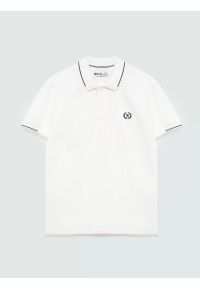 Big-Star - Koszulka męska polo biała Polian 100. Typ kołnierza: polo. Kolor: biały. Materiał: dzianina. Wzór: haft, paski, ze splotem. Styl: klasyczny #6