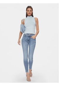 Guess Jeansy Shape Up W4RA34 D5922 Niebieski Skinny Fit. Kolor: niebieski