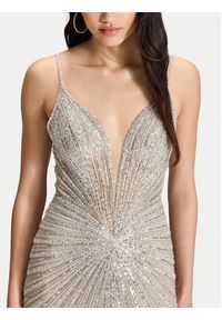 Hey Kyla Sukienka wieczorowa 5AK024HK Srebrny Regular Fit. Kolor: srebrny. Materiał: syntetyk. Styl: wizytowy #7