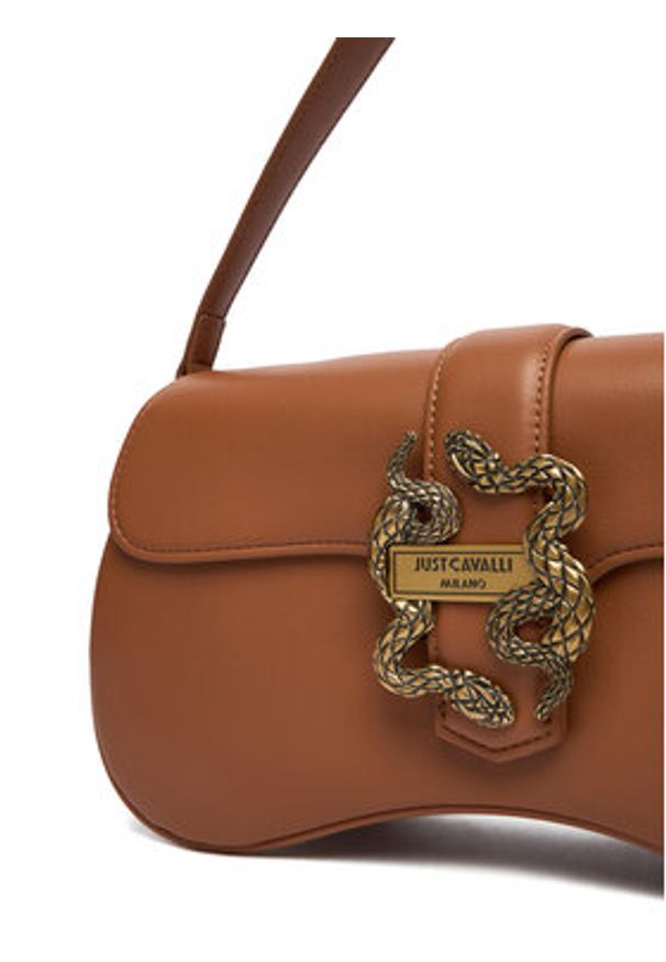 Just Cavalli Torebka 79RA4BA1 ZSA89 Brązowy. Kolor: brązowy. Materiał: skórzane