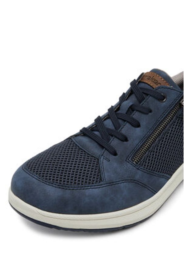 Rieker Sneakersy 16901-14 Granatowy. Kolor: niebieski. Materiał: syntetyk, materiał