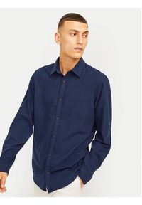 Jack & Jones - Jack&Jones Koszula Joshua 12258429 Granatowy Slim Fit. Kolor: niebieski. Materiał: syntetyk, bawełna #7