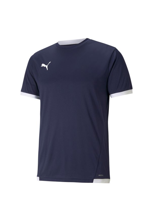 Koszulka Puma Team Liga. Kolor: niebieski, wielokolorowy, biały. Sport: piłka nożna