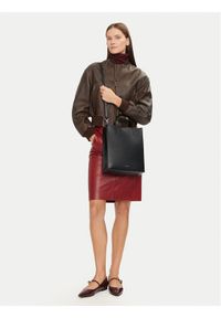 Calvin Klein Torebka Line Lthr Mini Tote 32 LV04F3002G Czarny. Kolor: czarny. Materiał: skórzane #1