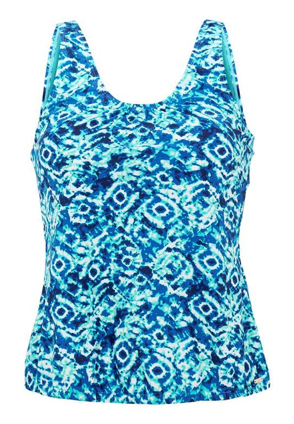 Cellbes Tankini w niebieskie wzory niebieski we wzory female niebieski/ze wzorem 56. Kolor: niebieski