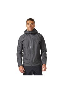 Kurtka przeciwdeszczowa męska Rab Namche Gore-Tex Paclite Jacket z kapturem. Typ kołnierza: kaptur. Kolor: szary. Technologia: Gore-Tex. Sport: turystyka piesza