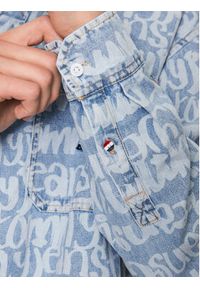 Tommy Jeans Koszula DM0DM16778 Niebieski Oversize. Kolor: niebieski. Materiał: bawełna #3