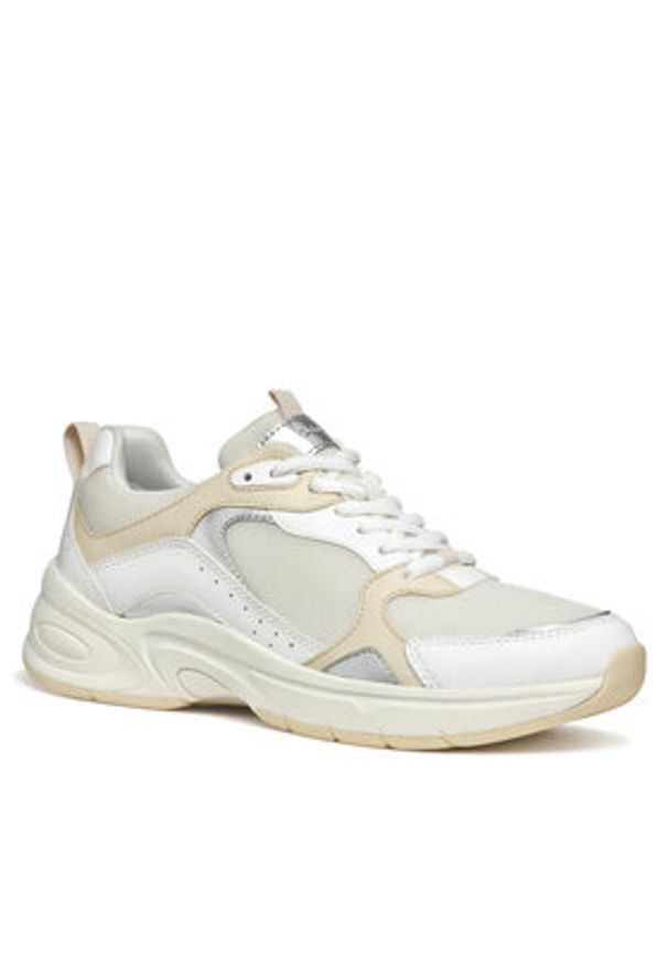 Geox Sneakersy D Zarvia D55YLA 01454 C1Z1S Biały. Kolor: biały. Materiał: materiał