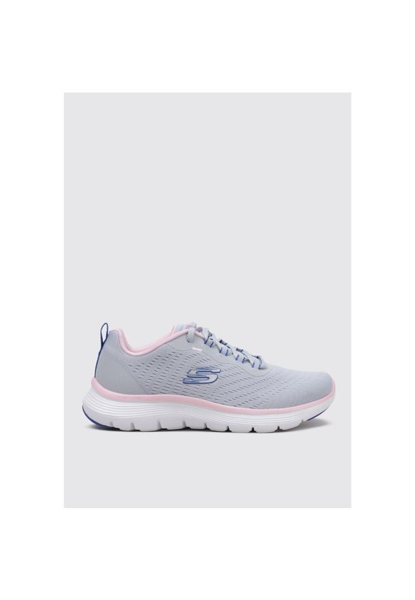 skechers - Buty do chodzenia damskie Skechers Flex Appeal 4.0. Kolor: niebieski. Materiał: materiał, syntetyk. Szerokość cholewki: normalna. Sport: turystyka piesza