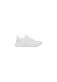 skechers - Buty do chodzenia damskie Skechers 117209SAGE. Kolor: biały. Materiał: guma, materiał, tkanina, syntetyk. Szerokość cholewki: normalna. Sport: turystyka piesza