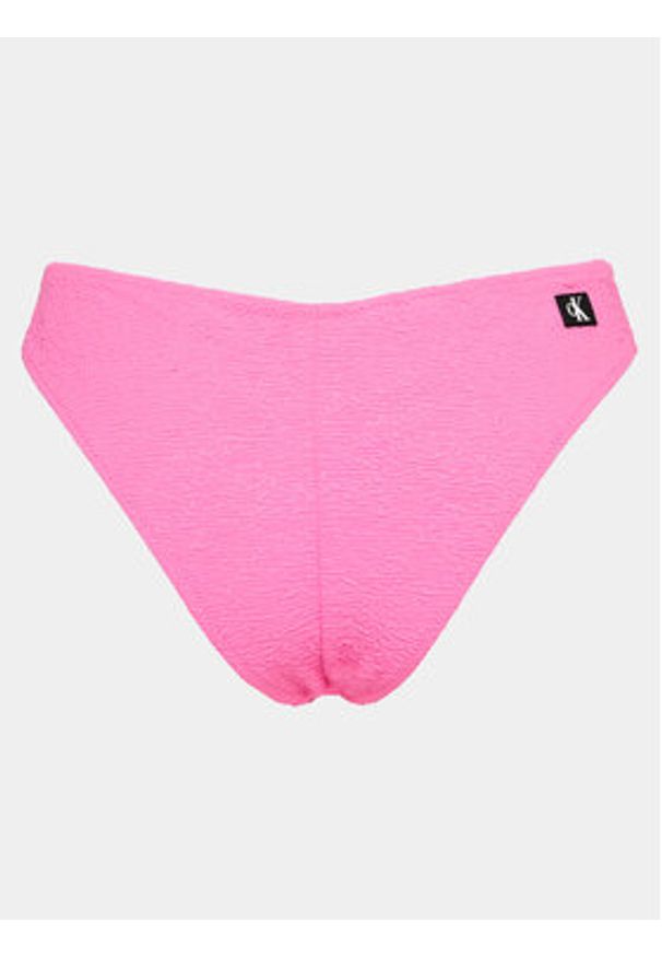 Calvin Klein Swimwear Dół od bikini KW0KW02399 Różowy. Kolor: różowy. Materiał: syntetyk
