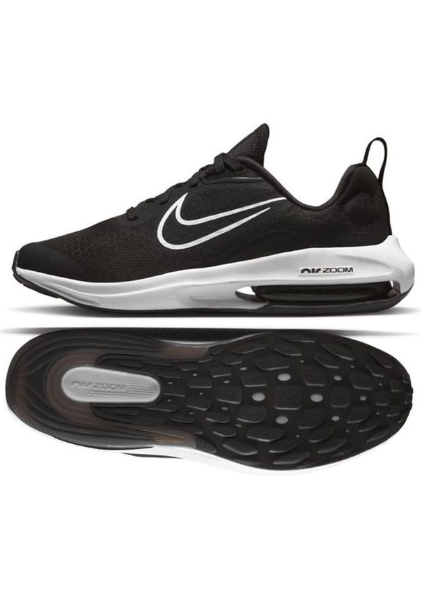 Buty do biegania Nike Air Zoom Arcadia 2 Jr DM8491 002 czarne. Zapięcie: sznurówki. Kolor: czarny. Materiał: tkanina, syntetyk, guma. Szerokość cholewki: normalna. Model: Nike Zoom