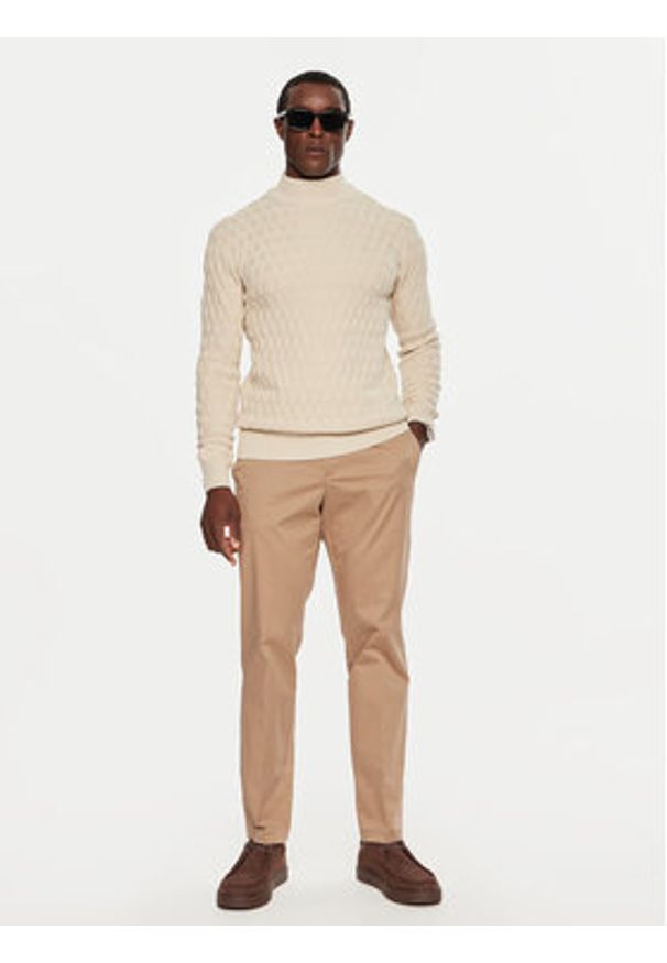 INDICODE Sweter Inaldom 35-822 Écru Regular Fit. Materiał: bawełna