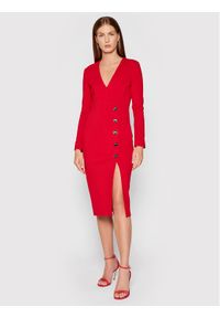 Pinko Sukienka koktajlowa Adler 1G16TV 1739 Czerwony Regular Fit. Kolor: czerwony. Materiał: syntetyk. Styl: wizytowy