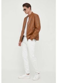 Guess kurtka męska kolor brązowy przejściowa. Okazja: na co dzień. Kolor: brązowy. Styl: casual #2
