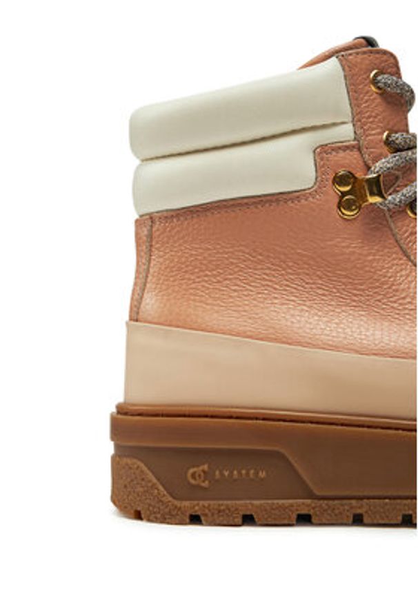 Pollini Botki SA21274G0LTH461A Beżowy. Kolor: beżowy. Materiał: skóra
