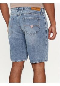 Guess Szorty jeansowe Rodeo M4GD27 D5AY2 Niebieski Slim Fit. Kolor: niebieski. Materiał: bawełna