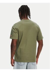 Hunter T-Shirt Duart Graphic HARM0033251 Khaki Regular Fit. Kolor: brązowy. Materiał: bawełna #4