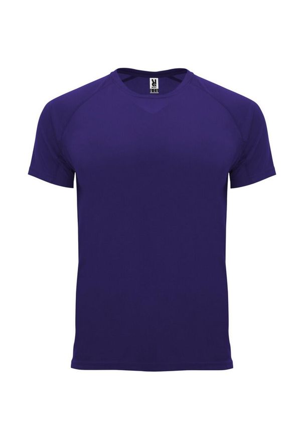 ROLY - Męska Koszulka Sportowa Z Krótkim Rękawem Bahrain. Kolor: fioletowy. Długość rękawa: krótki rękaw. Długość: krótkie. Sport: turystyka piesza