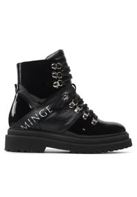 Eva Minge Botki EM-08-12-001535 Czarny. Kolor: czarny. Materiał: lakier, skóra #1
