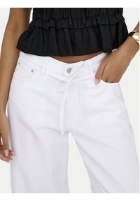 only - ONLY Jeansy Gianna 15363227 Biały Balloon Fit. Kolor: biały #7