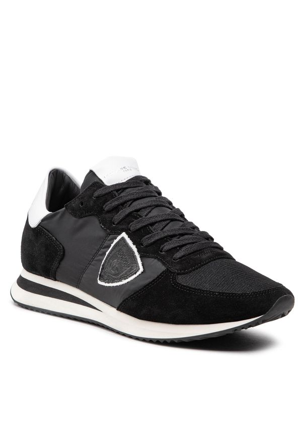 Sneakersy Philippe Model Trpx TZLU 2109 Noir/Blanc. Kolor: czarny. Materiał: skóra, zamsz