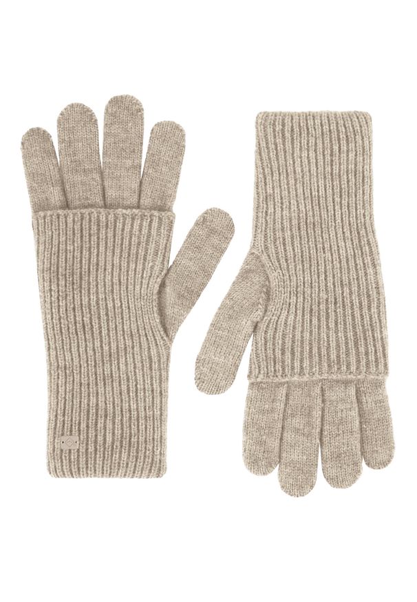 Volcano - Rękawiczki z mitenkami H-QUEEN. Materiał: dzianina, elastan. Sezon: zima. Styl: klasyczny, elegancki