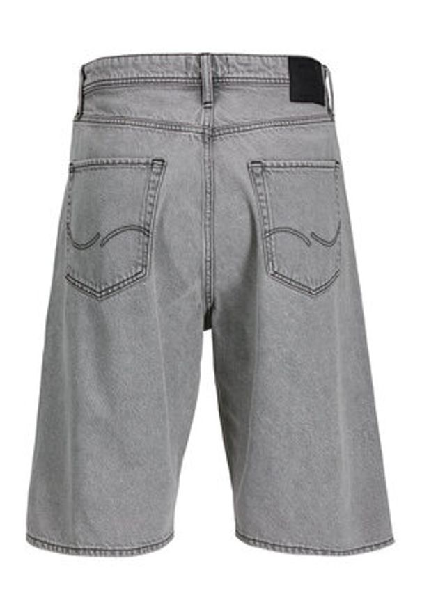 Jack & Jones Szorty jeansowe Ron 12278463 Szary Regular Fit. Kolor: szary. Materiał: bawełna