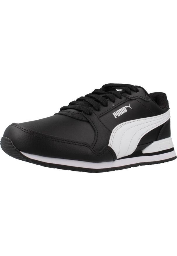 Puma - Buty na co dzień młodzieżowe PUMA ST RUNNER V3 L JR skóra. Okazja: na co dzień. Kolor: czarny. Materiał: guma, skóra, tkanina, materiał, syntetyk