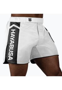 HAYABUSA - Spodenki treningowe męskie Hayabusa Icon Mid-Thigh MMA. Kolor: biały
