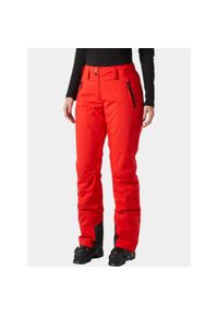 Spodnie Narciarskie Damskie Helly Hansen Legendary Ins. Kolor: czerwony. Sezon: zima. Sport: narciarstwo #1