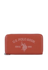 U.S. Polo Assn. Duży Portfel Damski WIUXT8413WVP Pomarańczowy. Kolor: pomarańczowy #1