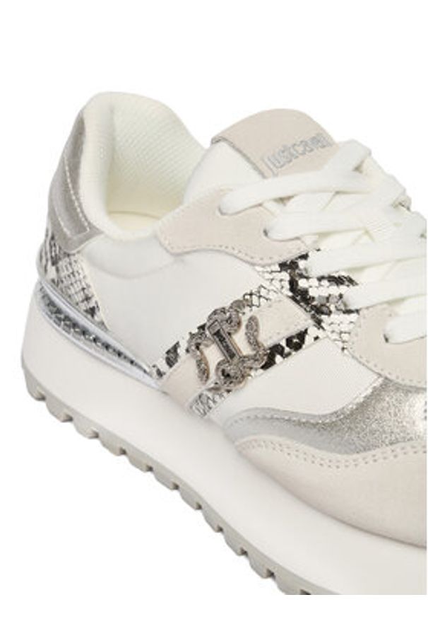 Just Cavalli Sneakersy 80RA3SJ2 ZSE68 Szary. Kolor: szary. Materiał: zamsz, skóra