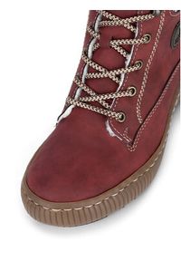 Rieker Botki Z6620-33 Czerwony. Kolor: czerwony. Materiał: skóra #7