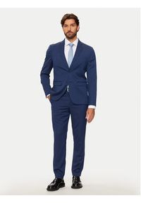 Selected Homme Spodnie garniturowe 16092419 Niebieski Slim Fit. Kolor: niebieski. Materiał: syntetyk