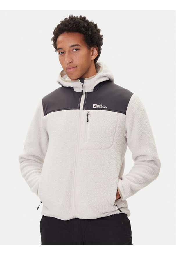 Jack Wolfskin Polar Kammweg Pile Fz 1711271 Écru Regular Fit. Materiał: syntetyk