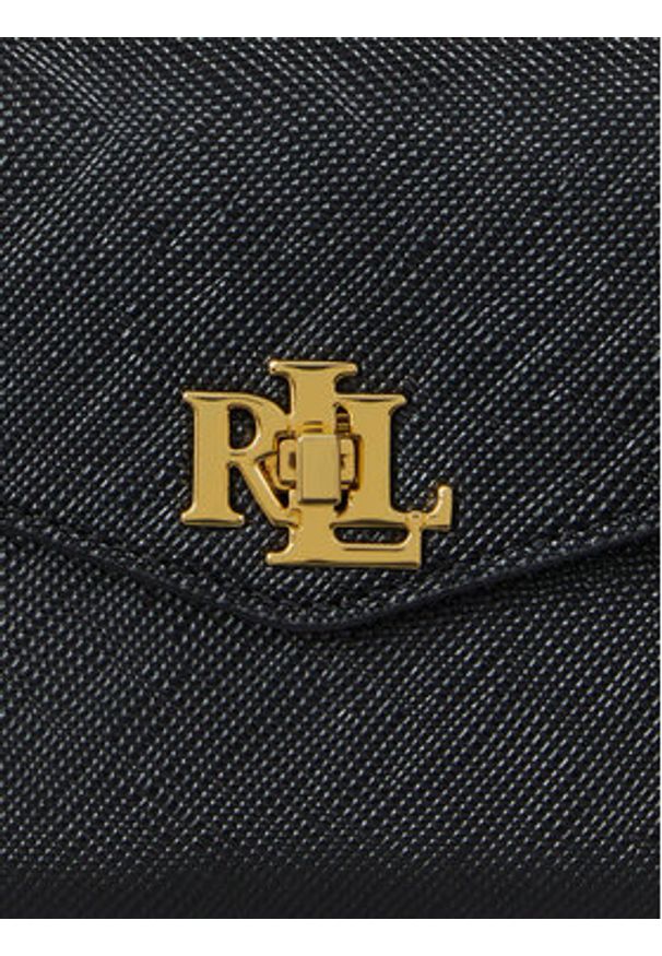 Lauren Ralph Lauren - LAUREN RALPH LAUREN Torebka 431966765008 Czarny. Kolor: czarny. Materiał: skórzane