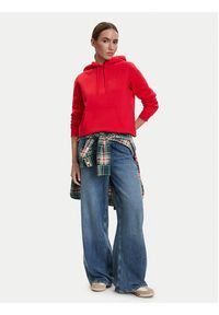Tommy Jeans Bluza DW0DW19958 Czerwony Regular Fit. Kolor: czerwony. Materiał: bawełna #5
