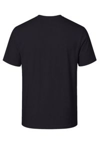 Bawełniana, Męska Koszulka (T-Shirt) - Pako Jeans - Czarna, Pomarańczowy Print. Okazja: na co dzień. Kolor: czarny, wielokolorowy, pomarańczowy. Materiał: bawełna. Wzór: nadruk. Styl: casual #4