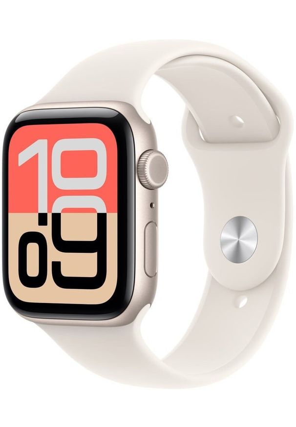APPLE - Smartwatch Apple Watch SE 3 GPS + Cellular 44mm Starlight Alu Sport S/M Beżowy (MEPE4ZR/A). Rodzaj zegarka: smartwatch. Kolor: beżowy. Styl: sportowy