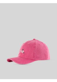 4f - 4F Czapka z daszkiem strapback dziecięca - różowa ONE SIZE (55cm). Kolor: różowy. Materiał: materiał, dresówka, bawełna, skóra. Sezon: lato. Styl: retro, wakacyjny, klasyczny, sportowy, casual #1