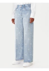 Calvin Klein Jeans Jeansy LV047C785G Niebieski Wide Leg. Kolor: niebieski