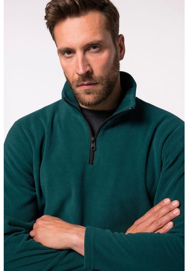 JAY-PI - Męski Półgolf outdoorowy kołnierz z zamkiem do rozm. 7XL. Kolekcja: plus size. Kolor: zielony, niebieski, wielokolorowy. Materiał: poliester, materiał