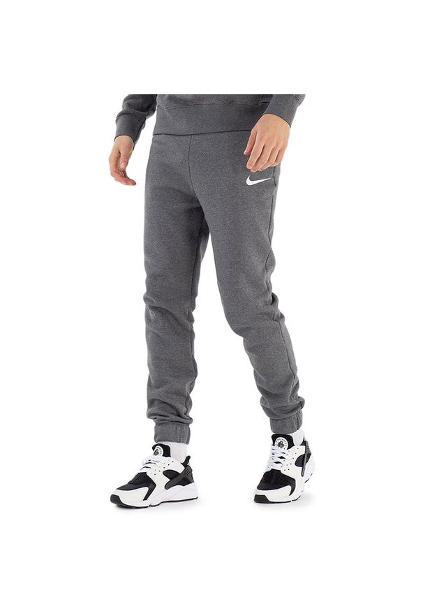 Spodnie Nike M NK FLC Park20 CW6907-071 - szare. Kolor: szary. Materiał: bawełna, poliester, materiał, dresówka