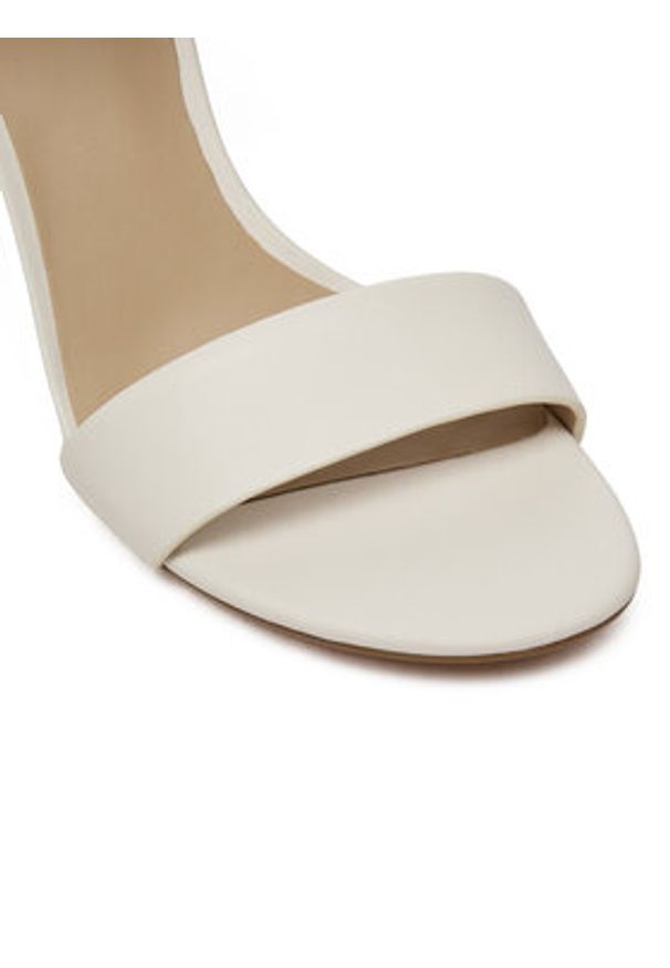 Lauren Ralph Lauren - LAUREN RALPH LAUREN Sandały Gwen 802940727005 Biały. Kolor: biały. Materiał: skóra