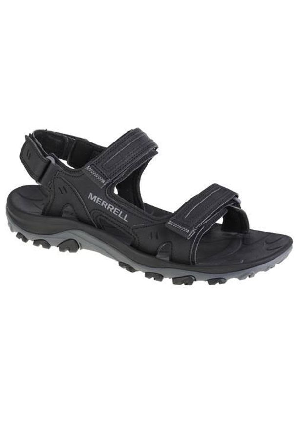 Buty do chodzenia męskie Merrell Huntington Sport Convert. Kolor: czarny. Materiał: guma, syntetyk, skóra, materiał. Sport: turystyka piesza